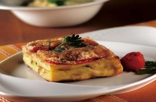 Pescado con cangrejo gratinado